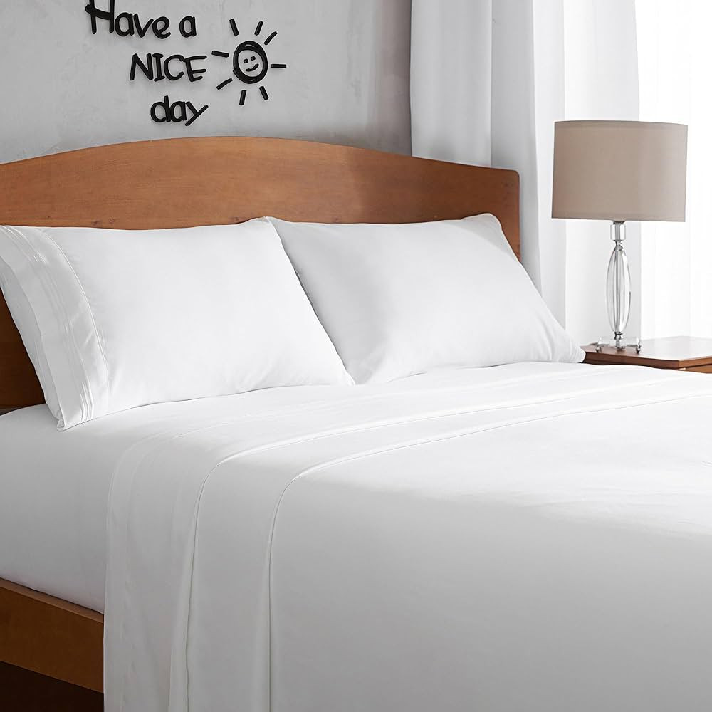Mellanni Full Size Bed Sheets - 4 Piece Iconic Collection Bedding Sheets & Pillowcases - Luxury, ... | Amazon (US)