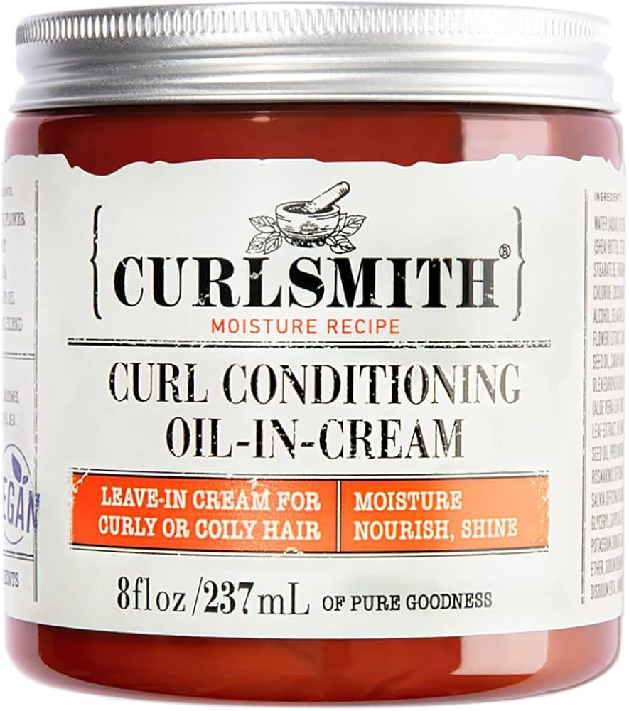 CURLSMITH - Curl Conditioning Oil in Cream - Vegan Leave in Conditioner for Curly and Coily Hair ... | Amazon (US)