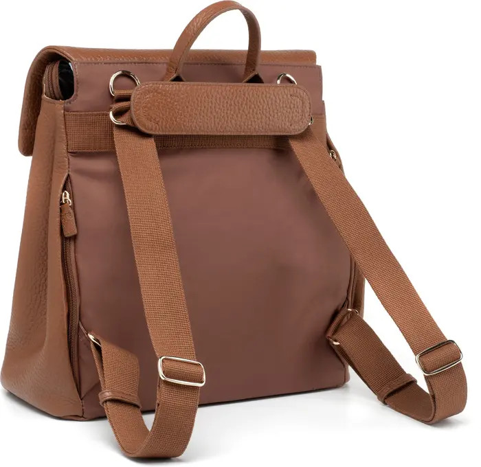 St. James Convertible Leather Diaper Backpack | Nordstrom