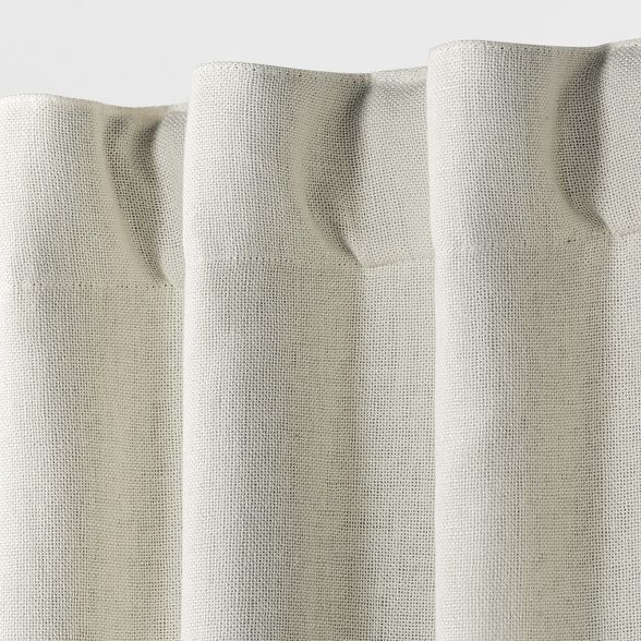 95&#34;x50&#34; Aruba Linen Blackout Curtain Panel Sour Cream - Threshold&#8482; | Target