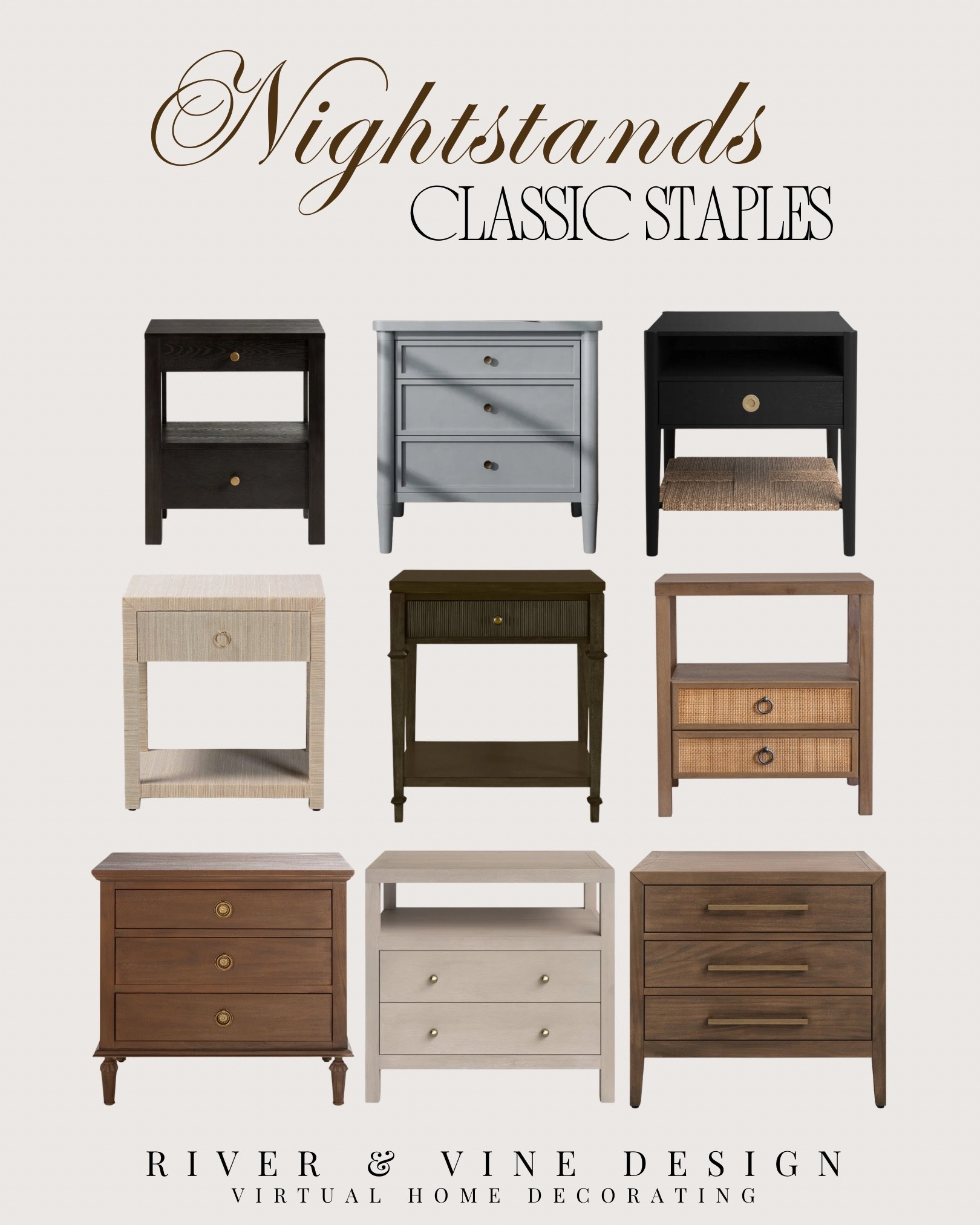Nightstands are one of those pieces people overlook — but they make a huge difference in how finished a bedroom feels. ✨

The best ones add more than storage. They bring in warmth, texture, contrast, and balance, helping the entire room feel more intentional.

I always look for styles with classic lines, rich wood tones, woven textures, or subtle hardware details because they work with almost any design style and won’t feel dated a year later.

If your bedroom still feels incomplete, your nightstands might be the reason.

A good nightstand quietly pulls the whole room together. ✨

#LTKHome