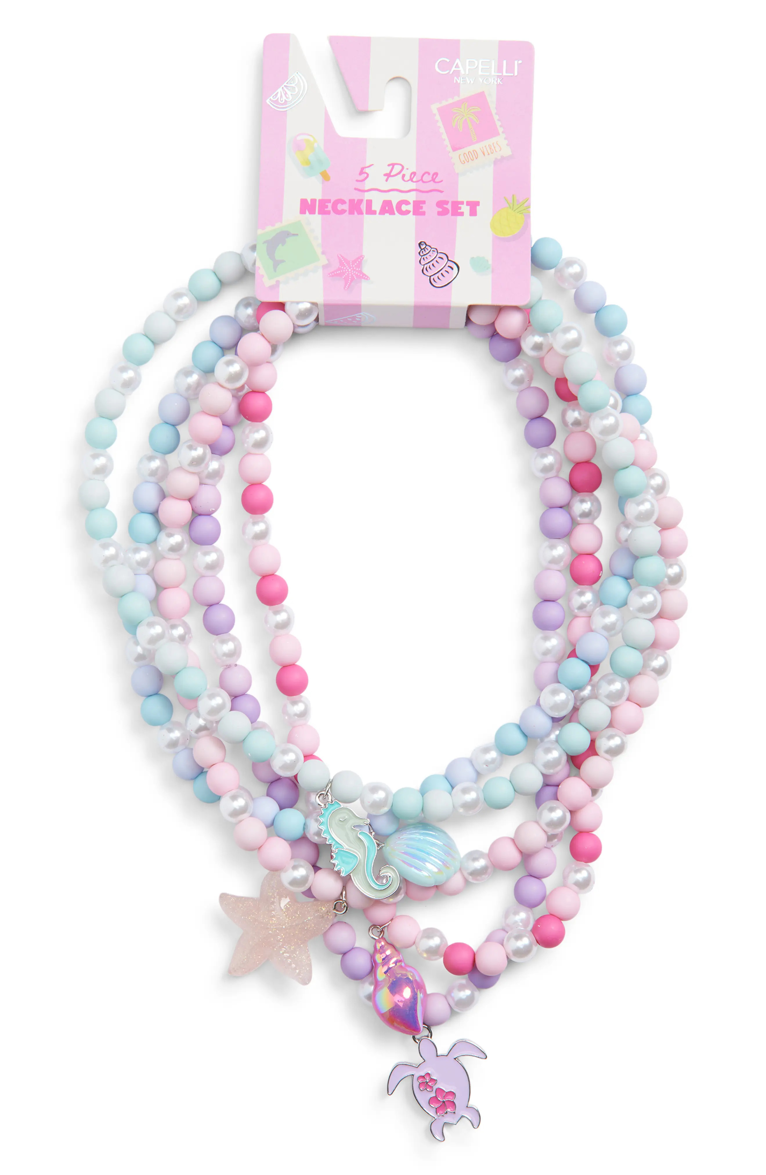 Kids' 5-Piece Ocean Charm Bracelet Set (Women) | Nordstrom | Nordstrom