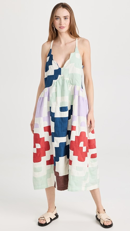 Cari Patchwork Slip Dress | Shopbop