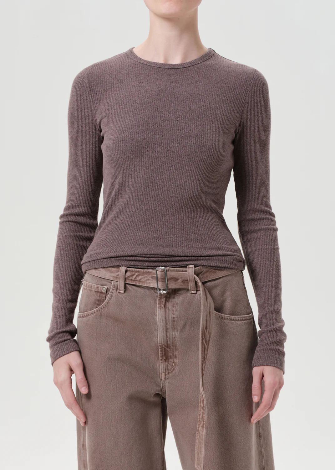 Delphi Slim Tee in Ceramic | AGOLDE