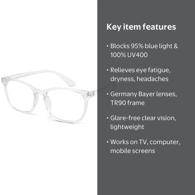 Somnr Gamma Ray Blue Light Blocking Glasses | Walmart (US)