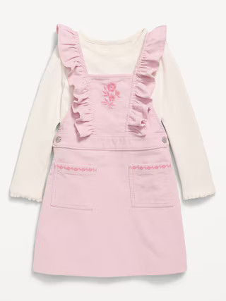 Long-Sleeve T-Shirt and Corduroy Dress Set for Toddler Girls | Old Navy (US)