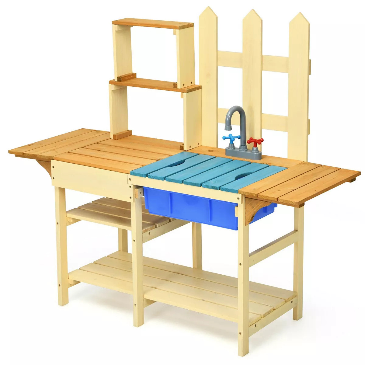Kid's Outdoor Wooden Pretend Cook Kitchen Playset Toy | Kohl's