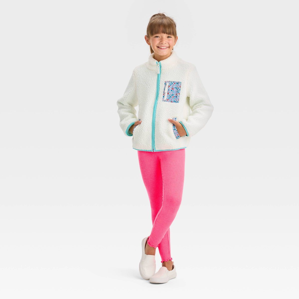 Girls' Cozy Rib Leggings - Cat & Jack™ | Target