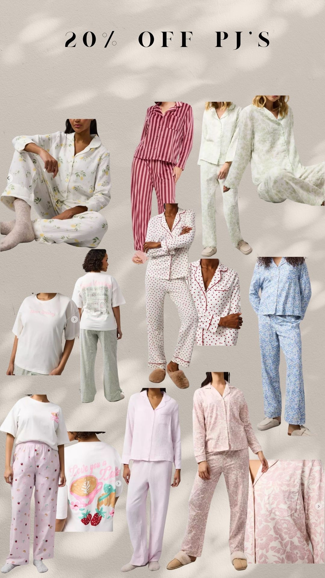 20% off pjs 