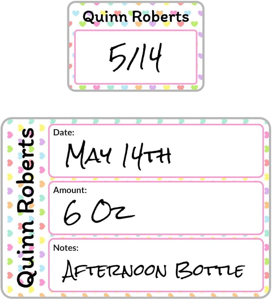 Name Bubbles - Custom Write-On Daycare Labels for Bottles (16 Labels - 2 Sizes) - Reusable Labels... | Amazon (US)