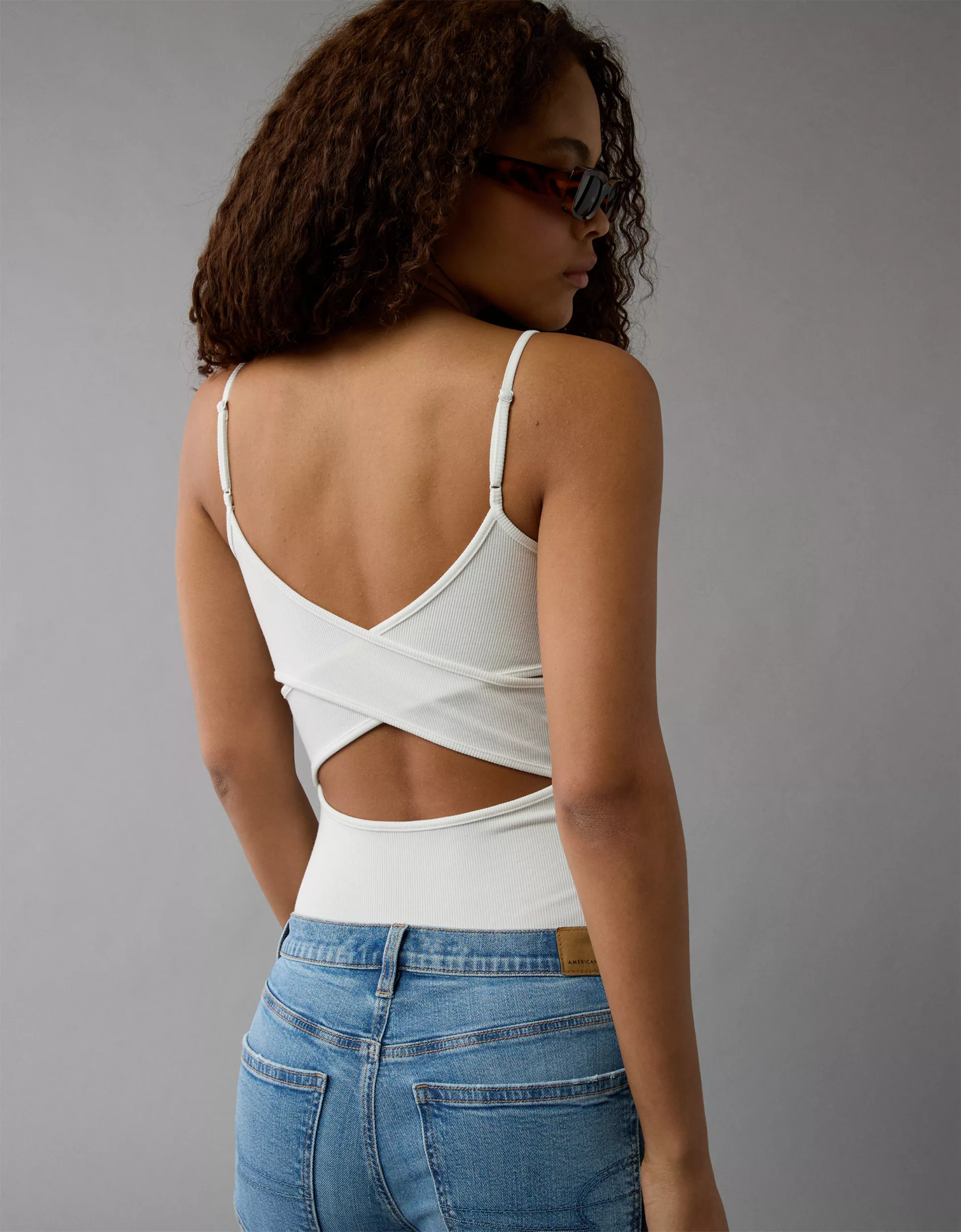 AE Cami Cross Back Bodysuit | American Eagle Outfitters (US & CA)