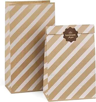 BagDream 4lb 5x2.95x9.45 Inches 100Pcs Paper Lunch Bags Kraft Paper Bags, Snack Bags, Bread Bag, ... | Amazon (US)