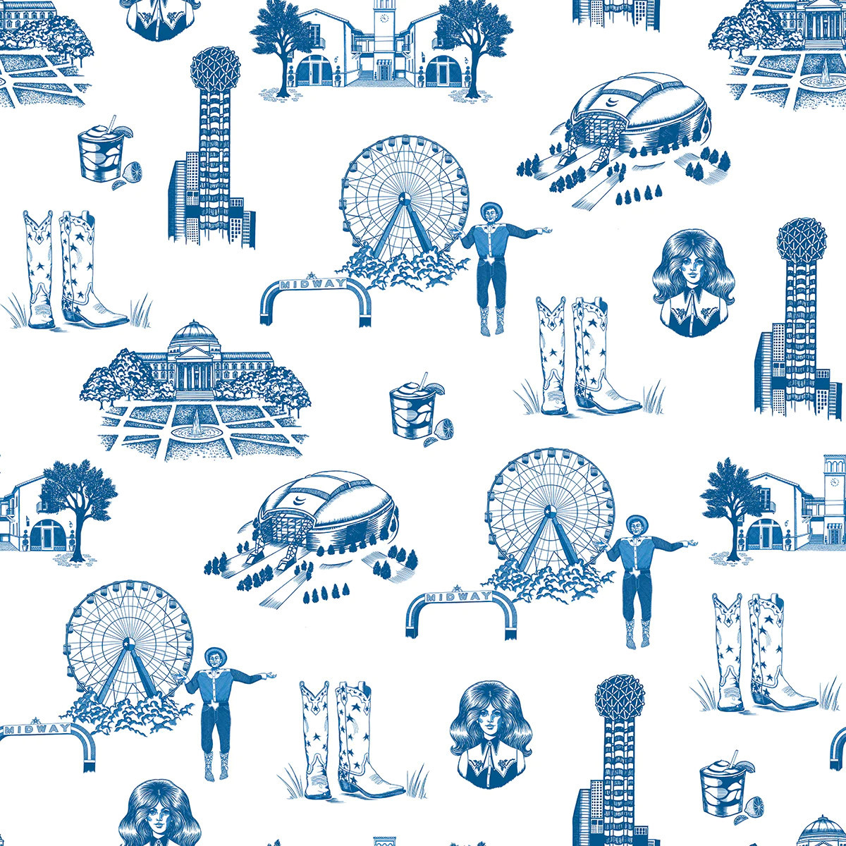 Dallas Toile Wallpaper | Katie Kime Inc