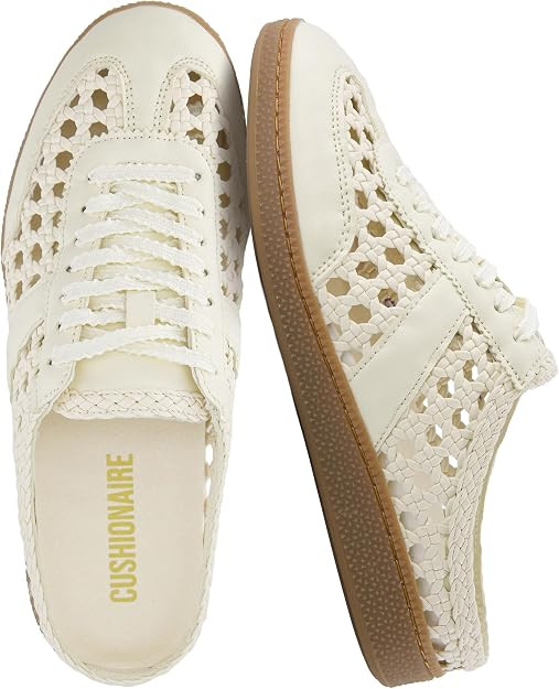 CUSHIONAIRE Buffy Woven Slip On Backless Sneaker Mules for Women | Amazon (US)