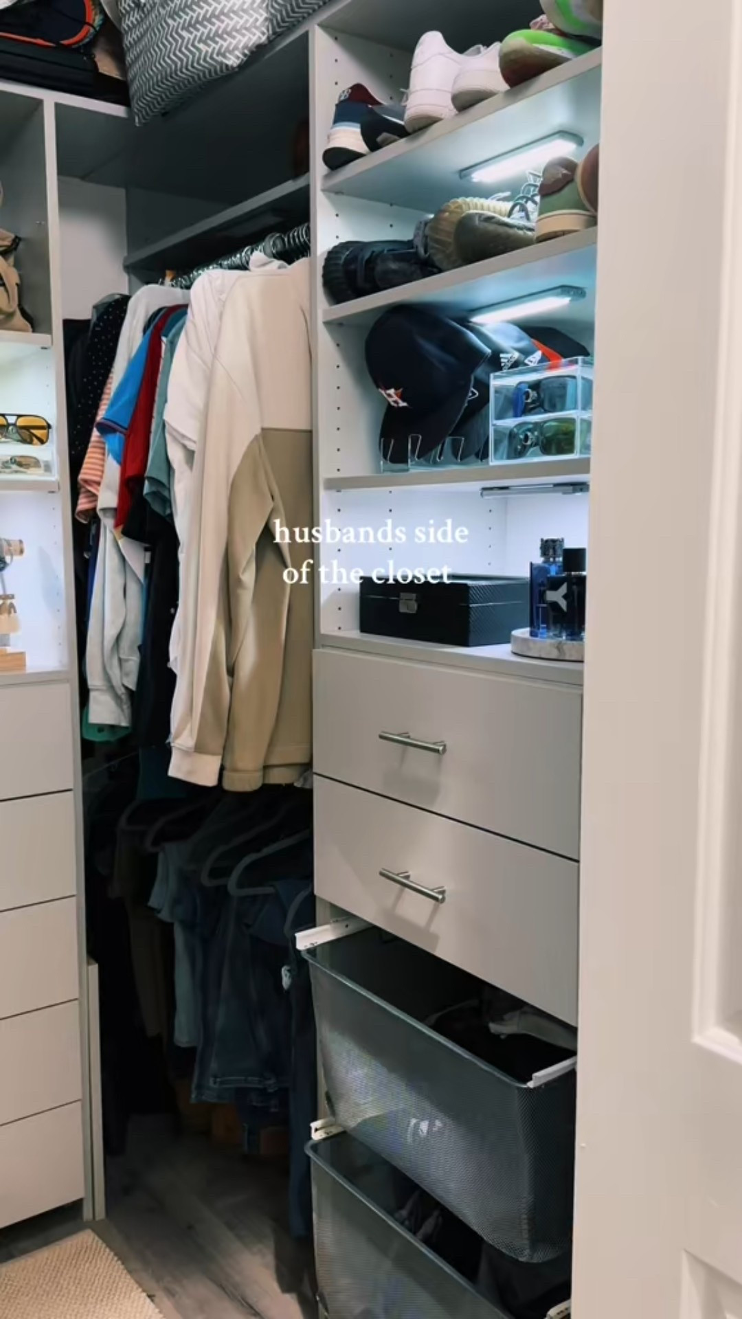 Closet essentials 🧢 #closetorganization #closet #closetgoals #homeorganization #homedecor #amazon #amazonfinds 