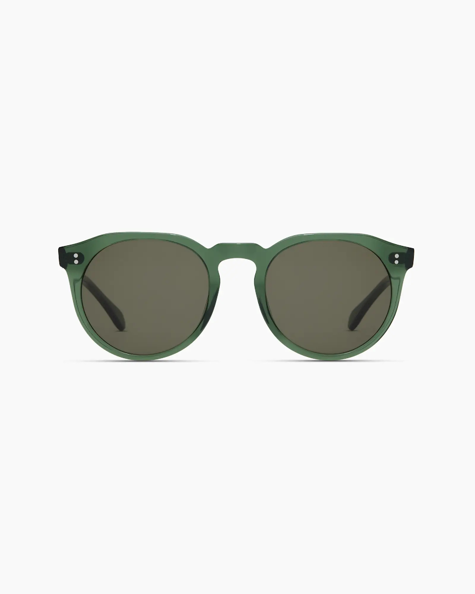 Tahiti Polarized Acetate Sunglasses in Clear Sage with Green lens | Quince