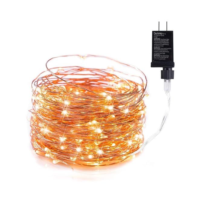 100Ft 300 LED Fairy Lights Waterproof Starry Firefly String Lights Plug in on a Flexible Copper W... | Amazon (US)