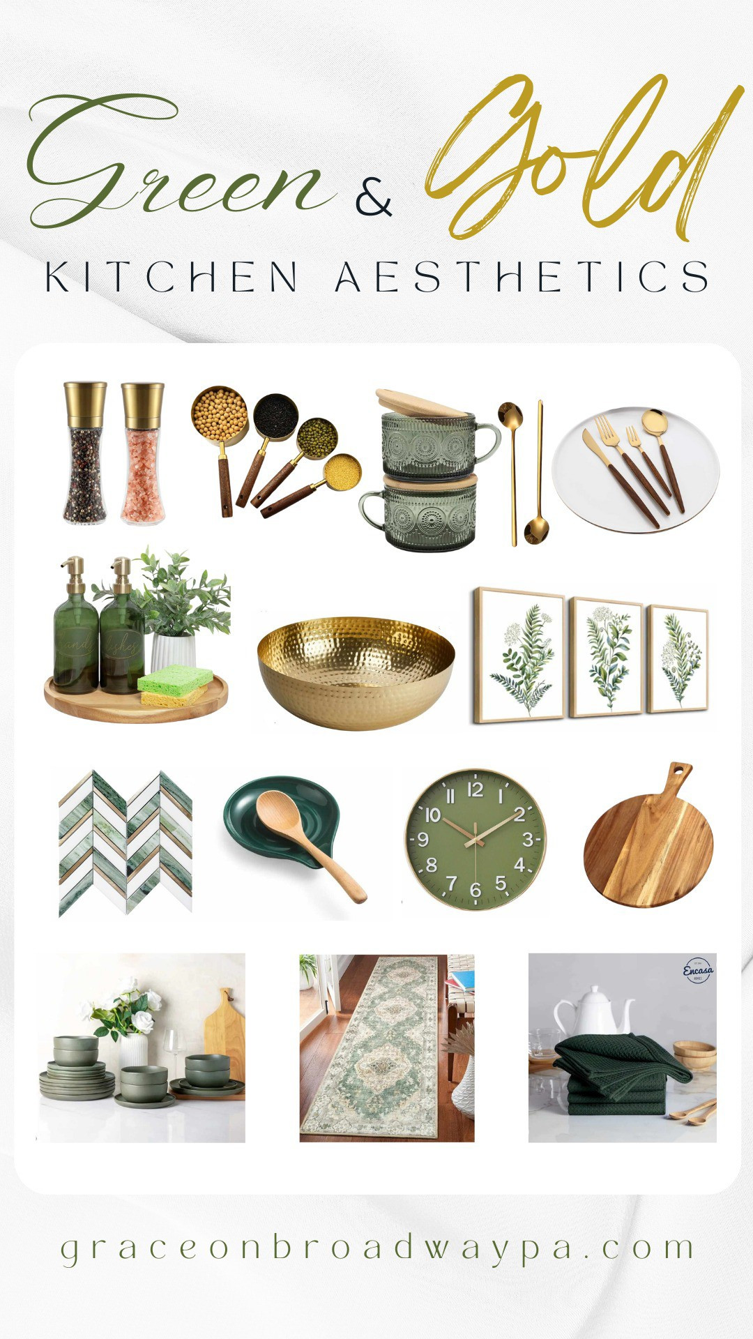 Green is a versatile color. It can complement various kitchen styles, from modern, contemporary, minimalist, and industrial to rustic and traditional. It can be used in various ways from making a bold statement with dark green cabinets to creating a calming atmosphere with light green shades on the walls. The possibilities are limitless, and the outcome is consistently gorgeous! We've picked out some cool decor pieces that make your friends green with envy!

#LTKSpringSale #LTKU #LTKhome