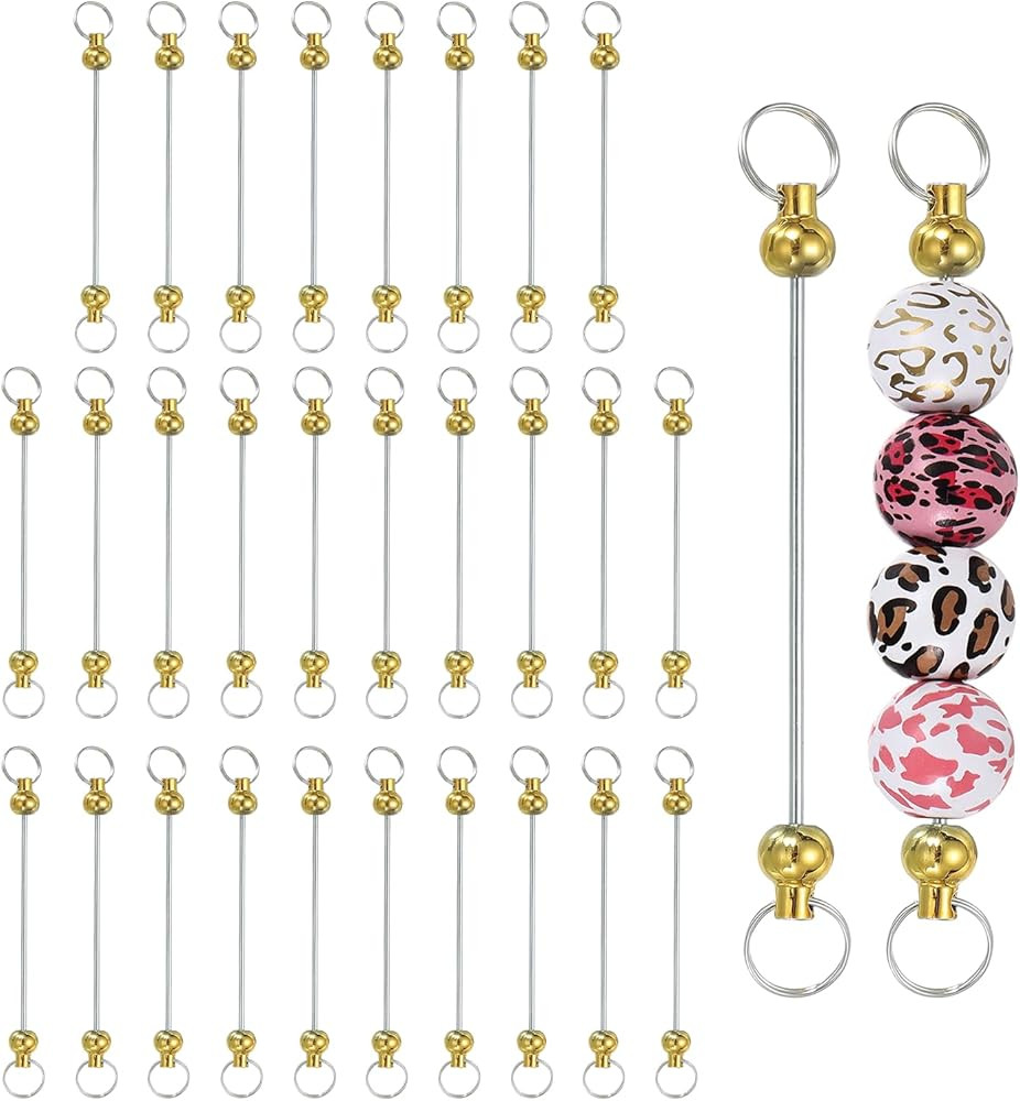 PATIKIL 30pcs Beadable Keychain Bar, Beadable Keychains Blanks Beaded Keychain Bar Bulk Key Chain... | Amazon (CA)