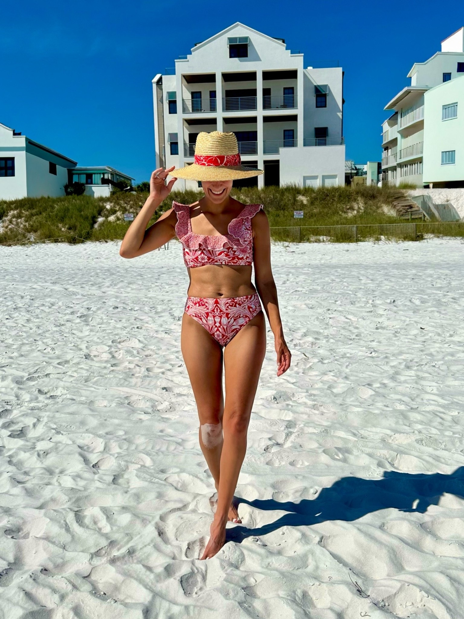 Full coverage bikini from summer salt swimwear / size up in this brand Im wearing size 2