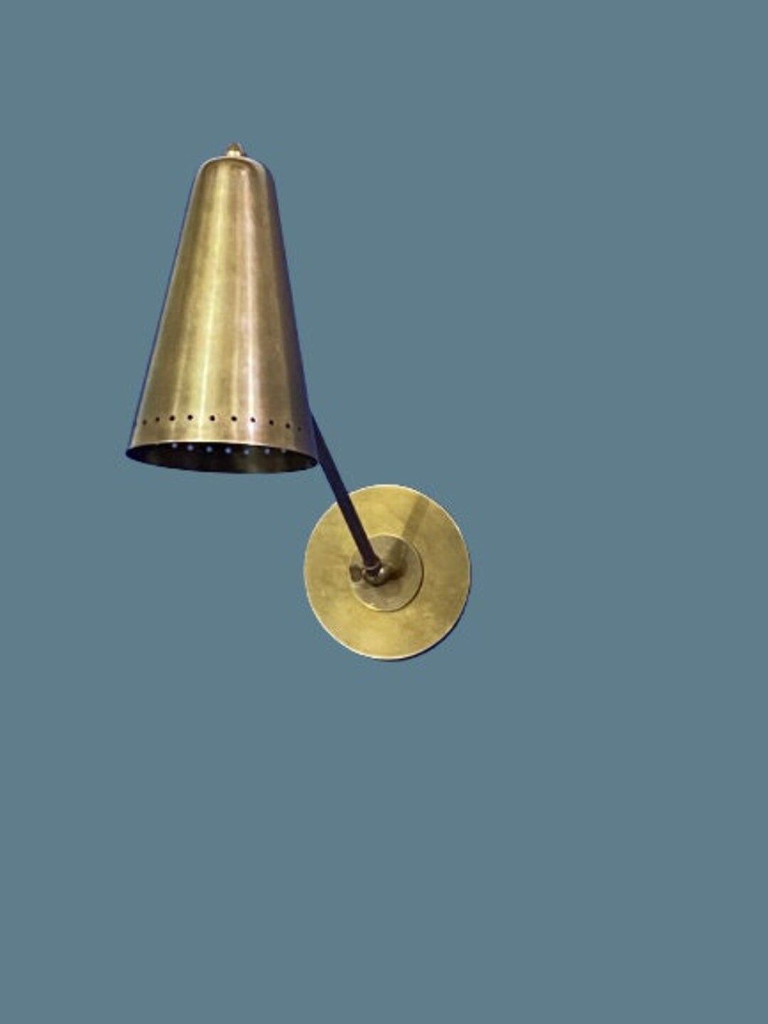 Single Raw Brass Sconce - light Fixture - Italian Design - Mid Century Lighting - Italian Wall Sc... | Etsy (US)