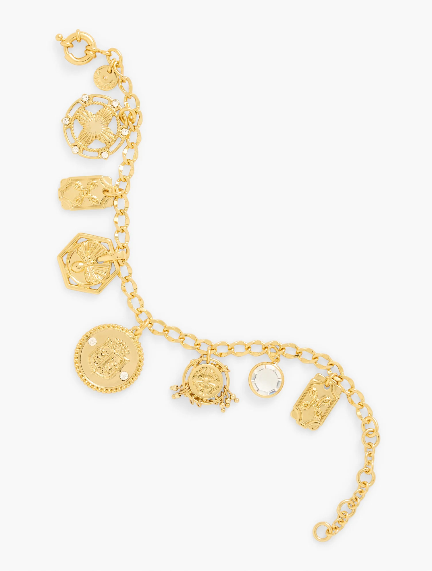 Coin Charm Bracelet - Gold - 001 Talbots | Talbots