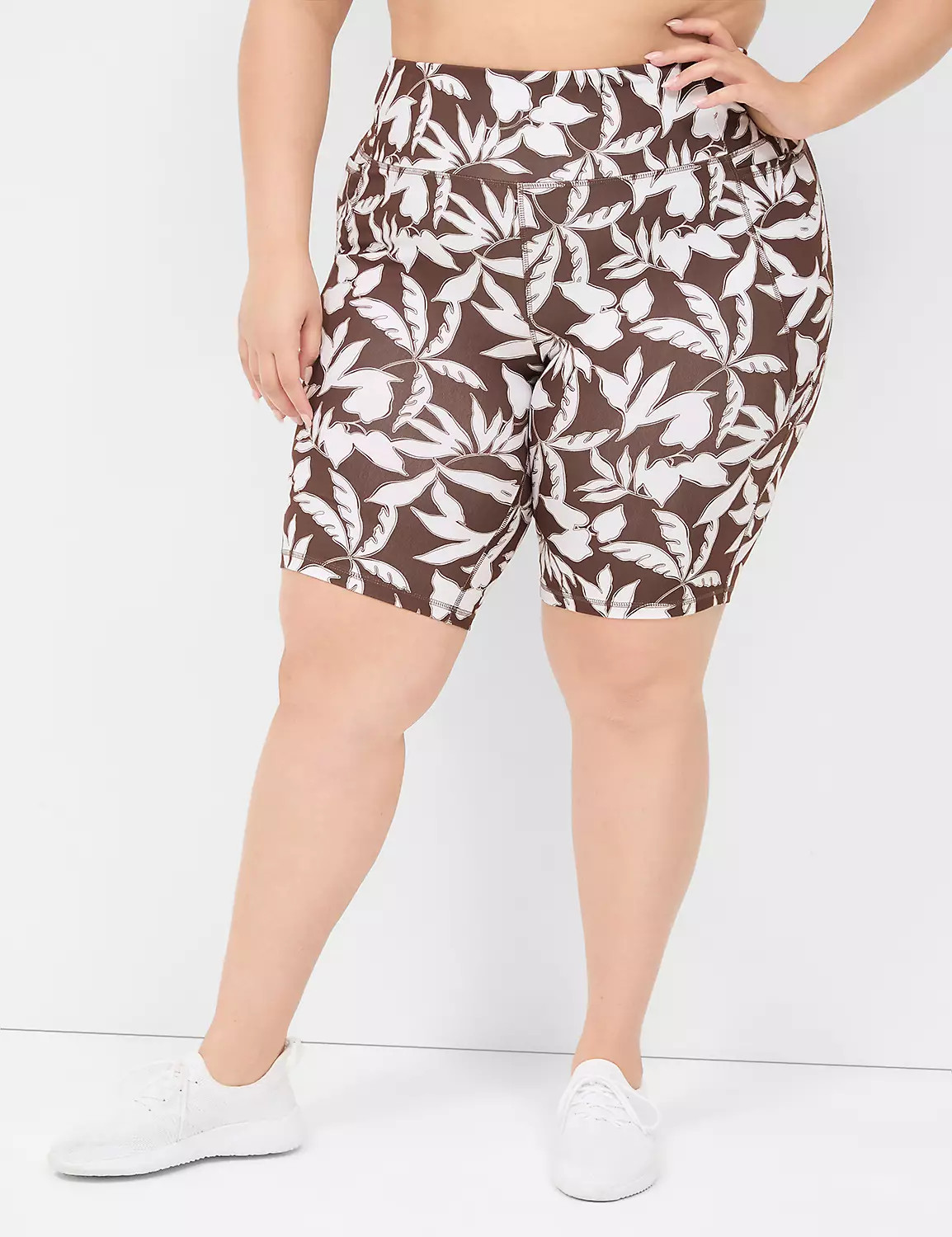 LIVI High-Rise Recycled LIVI Soft Knee Short | LaneBryant | Lane Bryant (US)