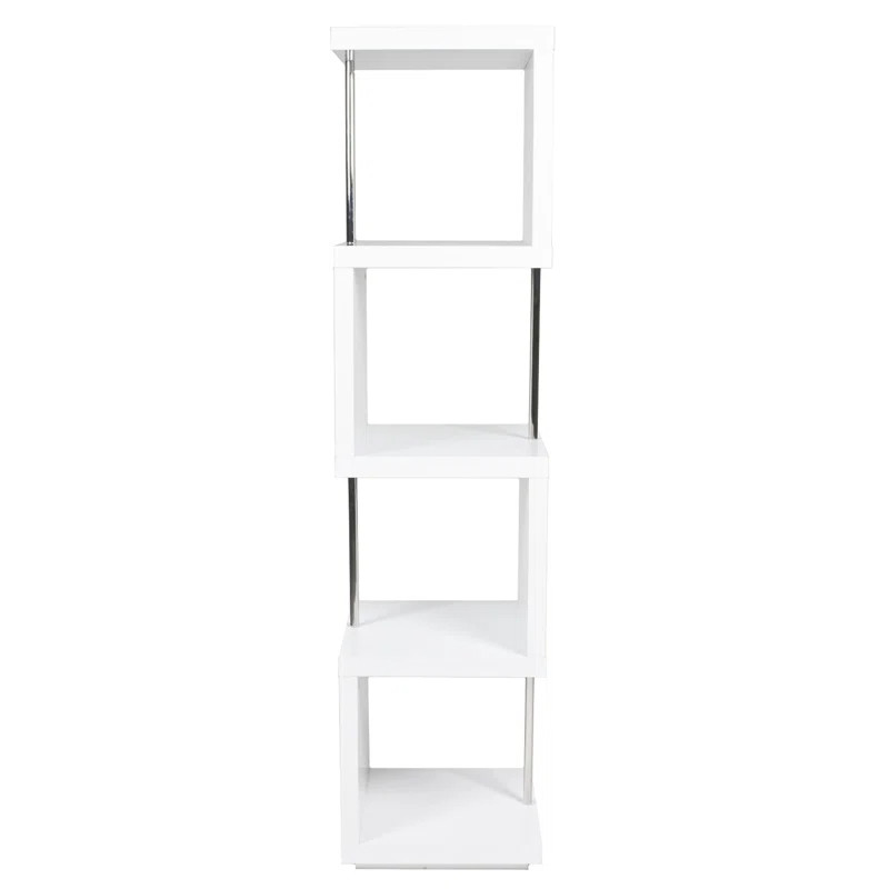 Goku 66'' H x 16'' W Metal Geometric Bookcase | Wayfair North America