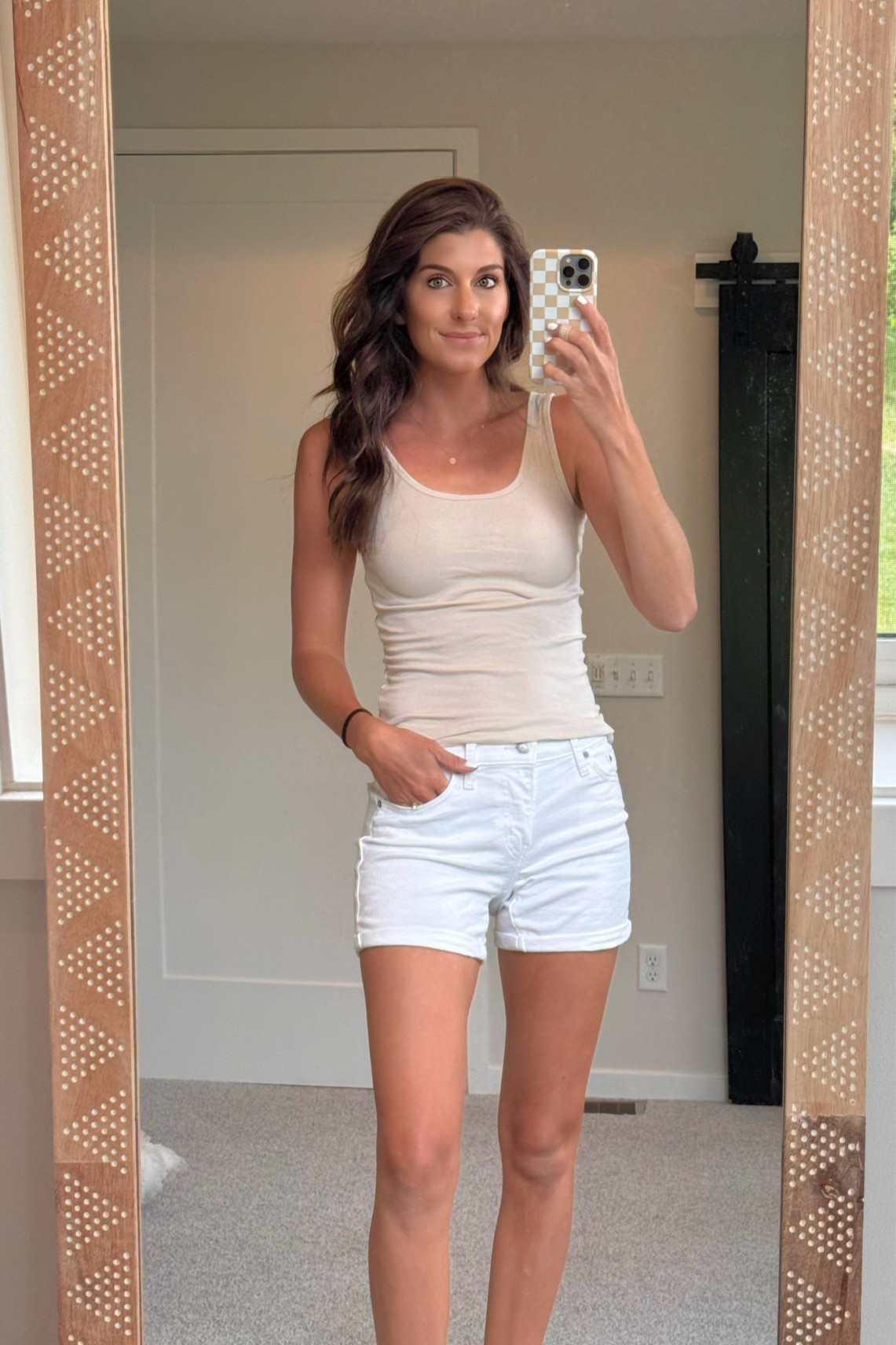 Keeping it effortlessly stylish with a basic neutral tank and white shorts from Amazon! I love this outfit for staying cool and stylish all summer long.
#casuallook #everydayfashion #momoutfit #affordablestyle

#LTKFindsUnder50 #LTKSeasonal #LTKStyleTip