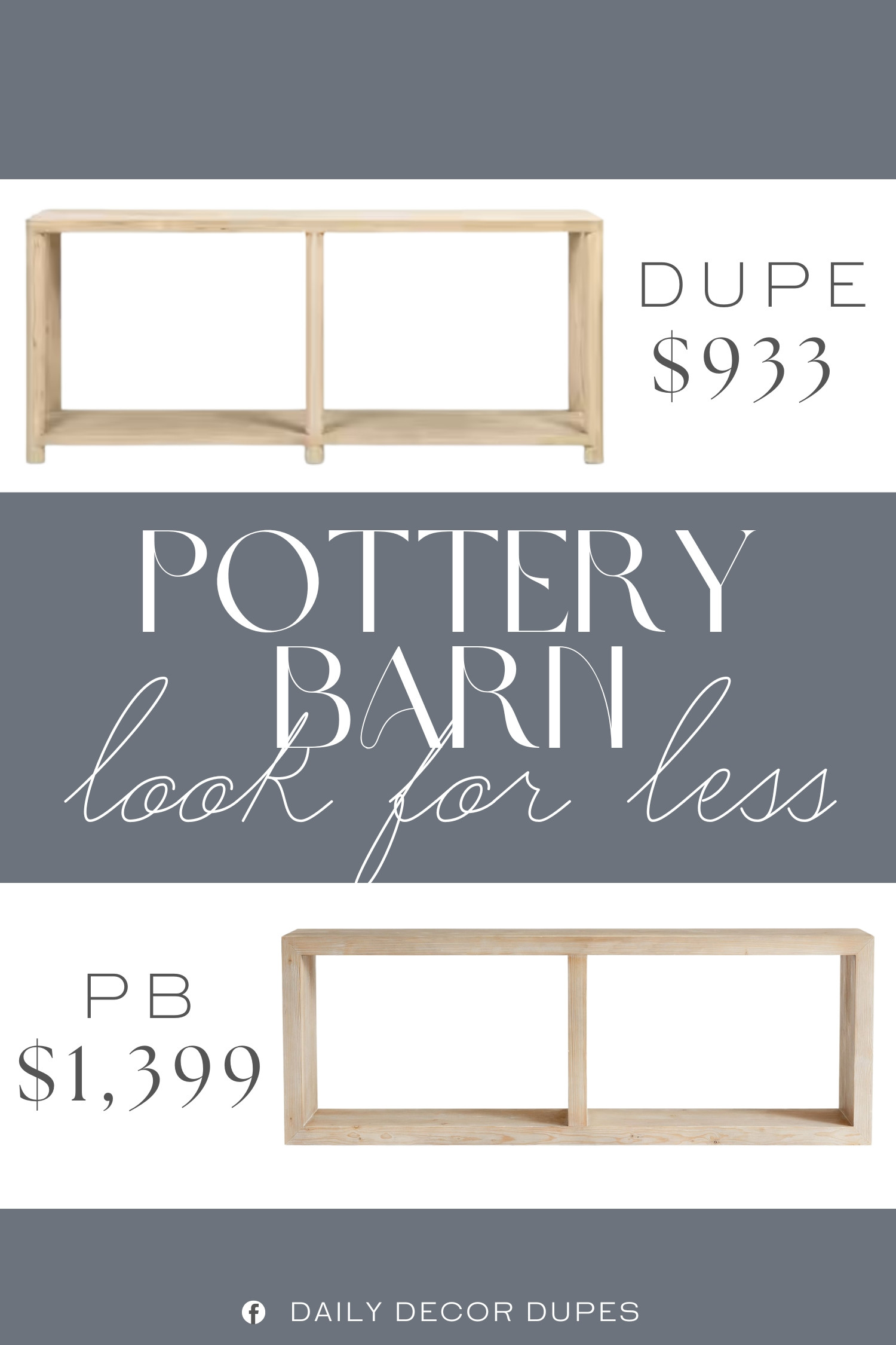 Inspired by Pottery Barn Grand Console Table. Reclaimed Wood Console Table. Rustic Modern Console. Farmhouse Console Table. Natural Oak Console Table. Transitional Console Table. Rustic Contemporary Console. Contemporary Wood Console. Home more affordable option find copy cat similar look for less budget friendly affordable cheap cheaper beautiful pretty. Clearance sale coupon code discount code promo code luxury lookalike look a like Inspo inspiration inspired by idea ideas Love like these? I share multiple every day in my FB group. #potterybarninspired #consoletable #entrywaytable #reclaimedwood #modernfarmhouse #rustictable #entrywayinspo #furniturefinds 

 #LTKHome