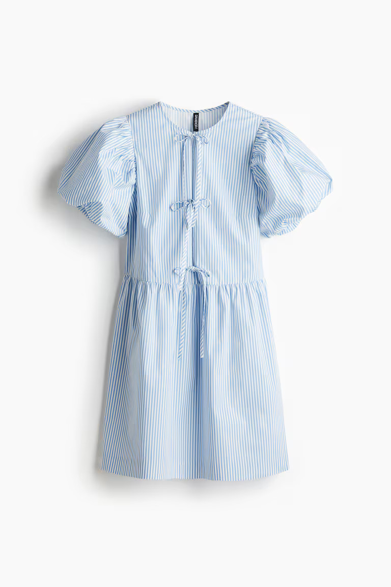 Tie-Front Poplin Dress | H&M (US + CA)