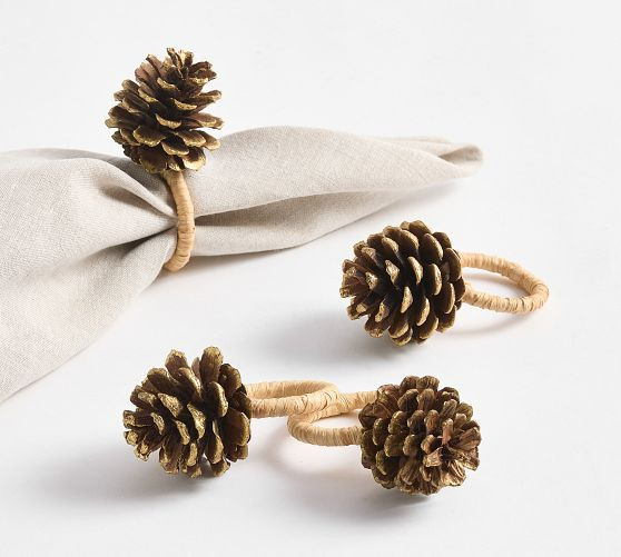 Pinecone Napkin Rings - Set of 4 | Pottery Barn (US)