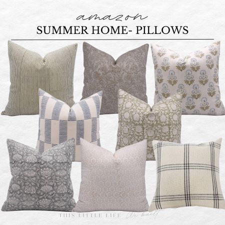 Amazon summer home pillows!

Amazon, Amazon home, home decor,  seasonal decor, home favorites, Amazon favorites, home inspo, home improvement

#LTKHome #LTKStyleTip #LTKSeasonal