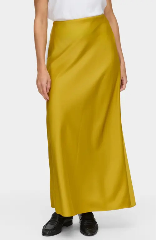 ALIGNE Harris Bias Cut Skirt in Mustard at Nordstrom, Size 8 | Nordstrom