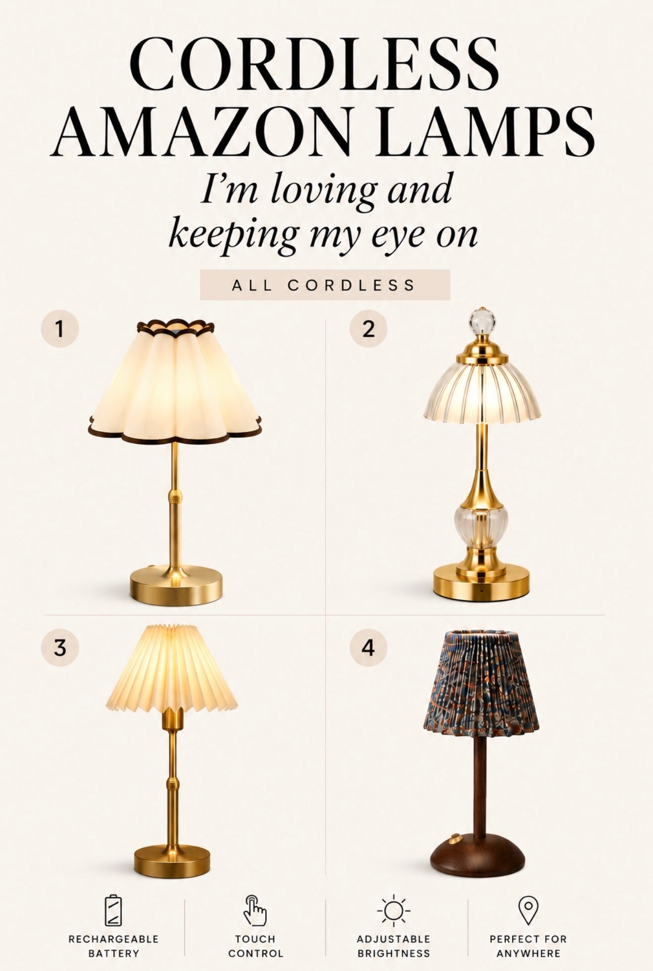 Cordless lamps under $50