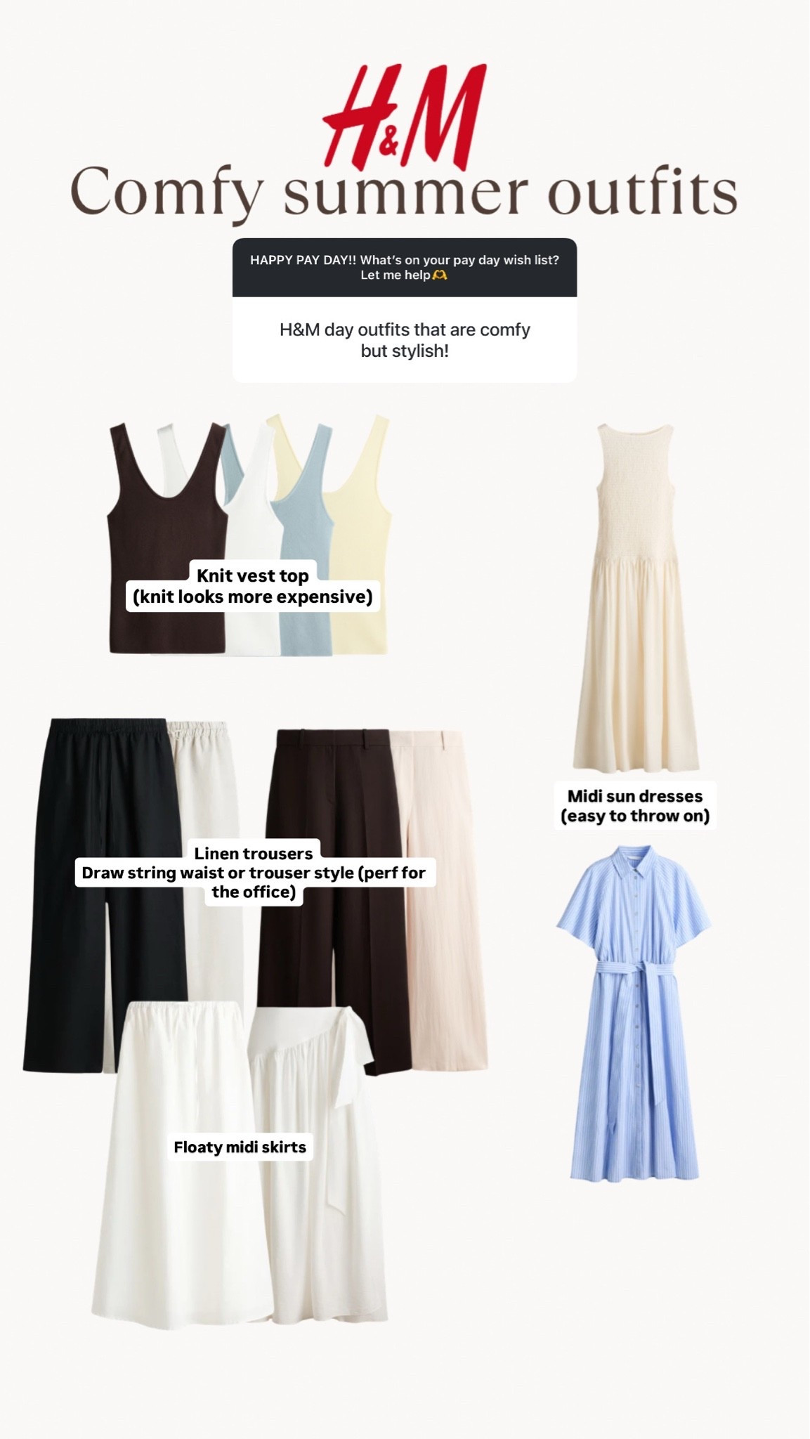 H&M summer essentials☀️

#LTKsummer