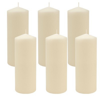 6pk 3" x 8" Pillar Candles Ivory - Stonebriar Collection | Target