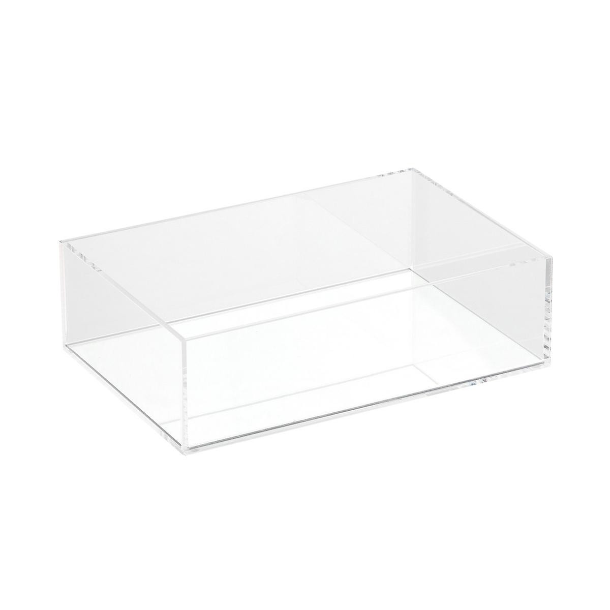 Luxe Acrylic Modular Tray w/ Mirror Base Clear | The Container Store