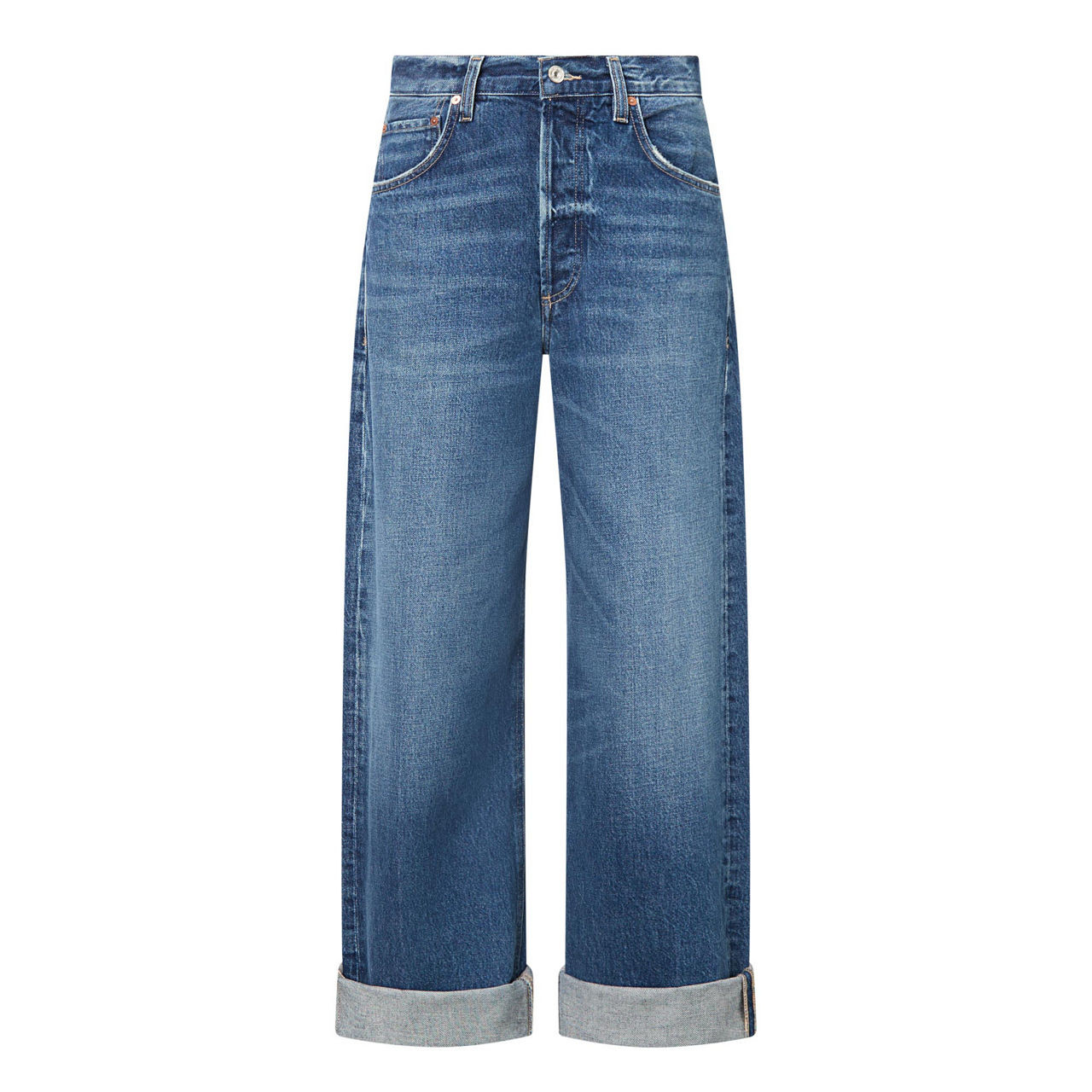 CITIZENS OF HUMANITY Ayla Wide-Leg Jeans - Dark Blue | Brown Thomas (IE)