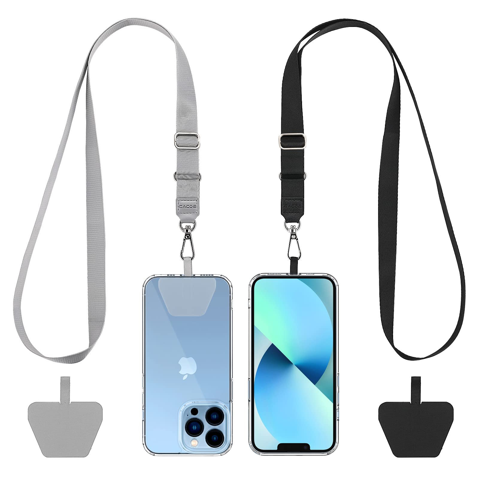 CACOE Phone Lanyard 2 Pack-2× Adjustable Neck Strap,2× Phone Patches,Universal Cell Phone Multi... | Amazon (US)