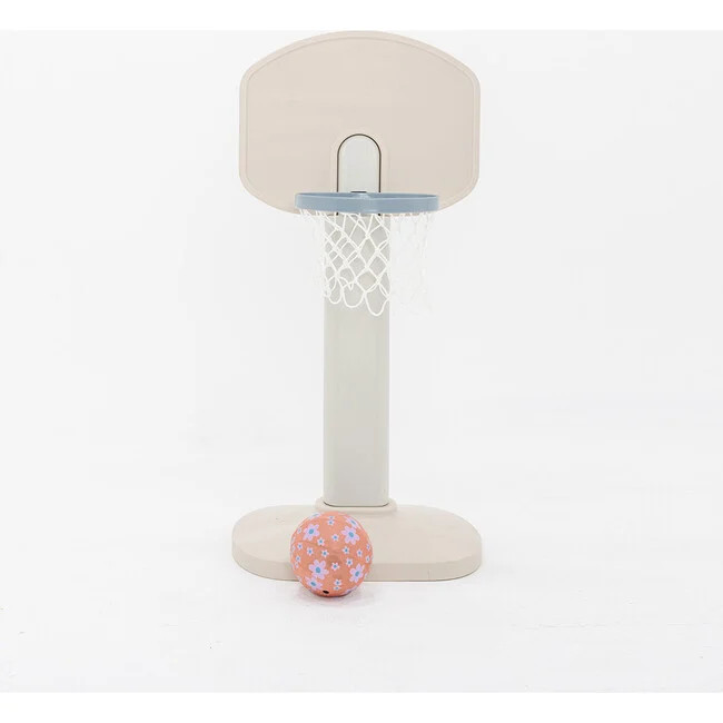 Basketball Hoop, Traditional Blue Floral | Maisonette