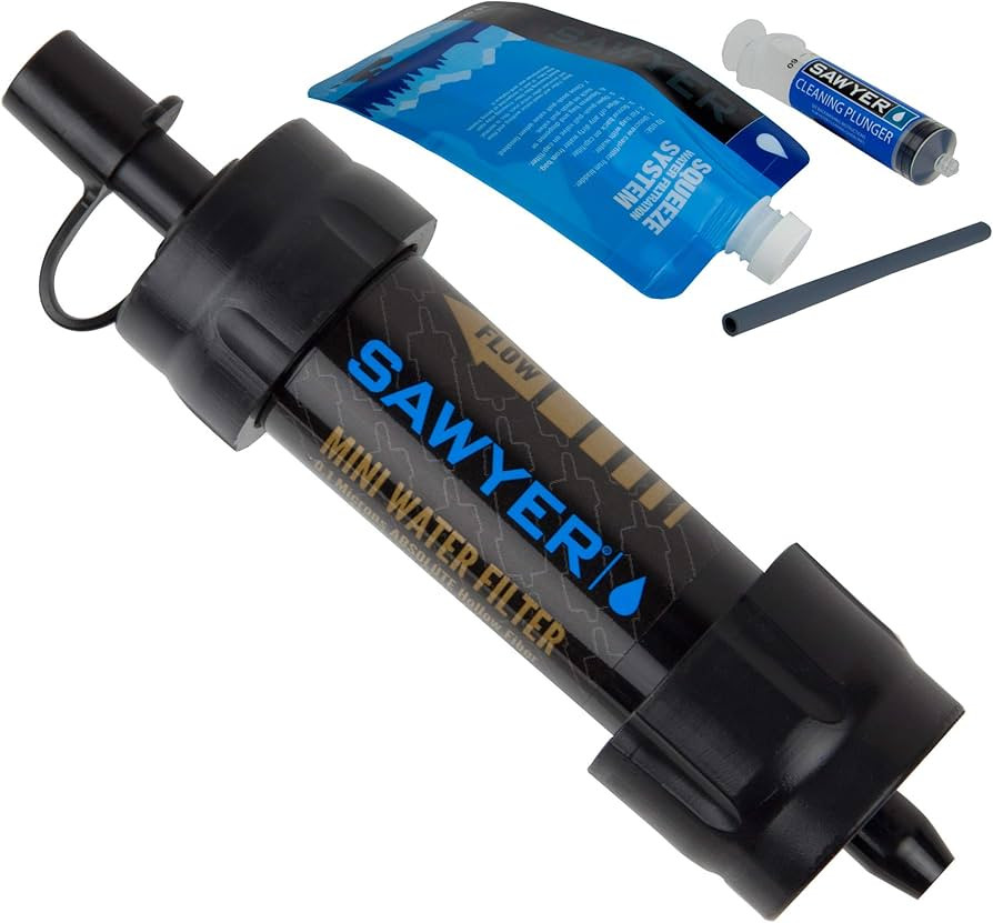 Sawyer Products SP105 MINI Water Filtration System, Single, Black | Amazon (US)