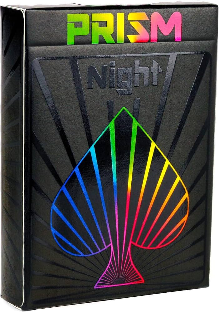 Premium Vibrant Prism Card Deck for Kids and Adults - Cool White Playing Cards with Gloss Ink and... | Amazon (US)
