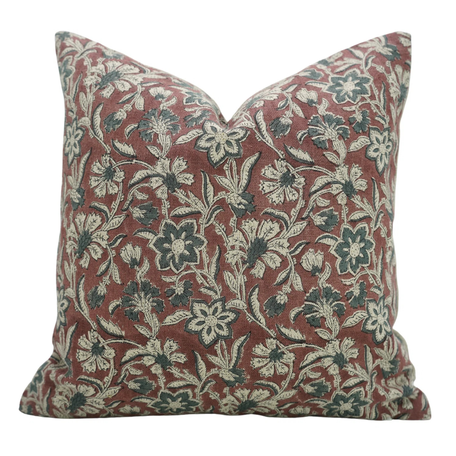 Fabdivine Pillow Cover Handmade Block Print Cushion-Sun Flower | Wayfair North America