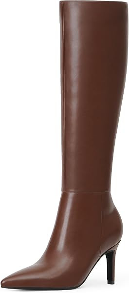 Knee High Boots Women Pointed Toe Stiletto Heel Tall Boots | Amazon (US)