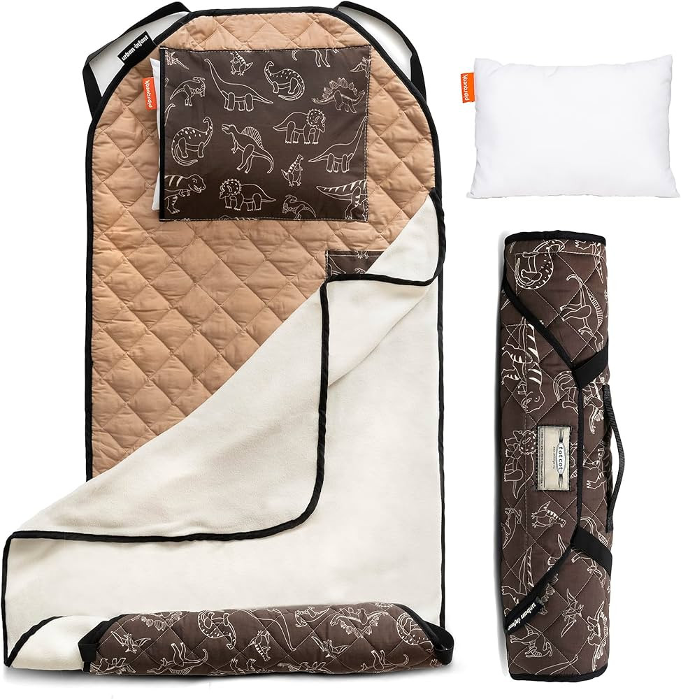 Urban Infant Tot Cot Kids Nap Mat - Toddler Preschool Daycare Bedding Cover with Blanket and Pill... | Amazon (US)