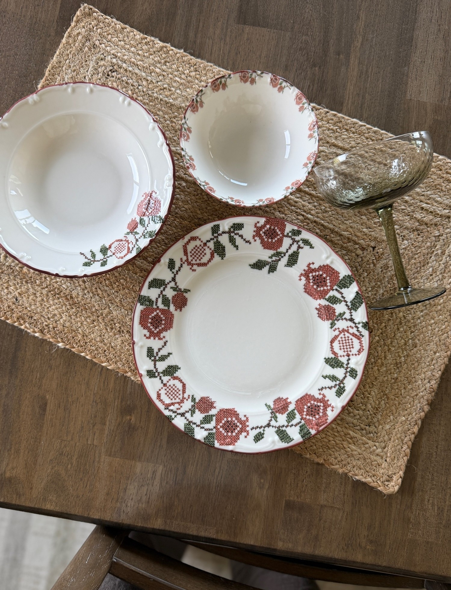 In love with this new set of dishes and these cute hobnail glasses!

#LTKHome #LTKfoodie