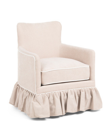 22x32 Accent Chair With Ruffle Skirt | TJ Maxx