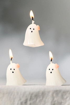 Ghost Shaped Wax Decorative Candles, Set of 4 | Anthropologie (US)