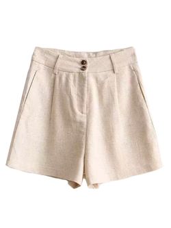 'Brooke' Smart Linen Shorts (2 Colors) | Goodnight Macaroon